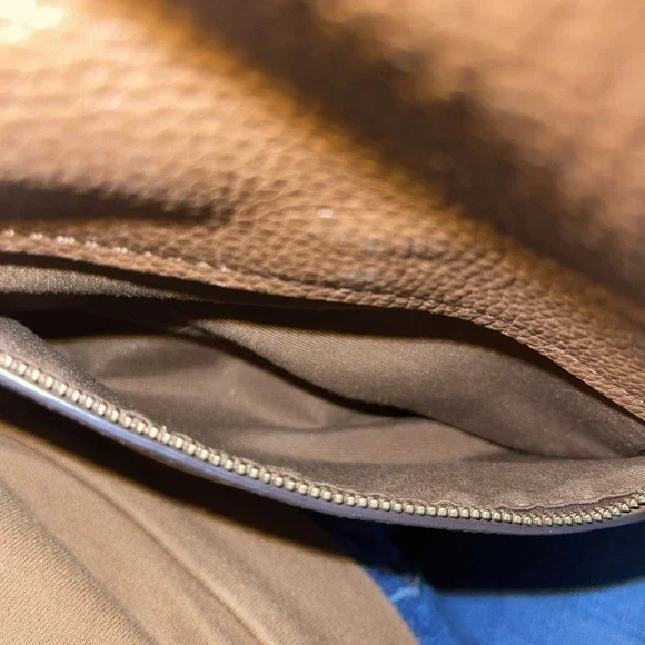 Coach Abby Duffle Brown  Pebbled Leather F31507 Crossbody Shoulder Purse Bag - Picture 14 of 16